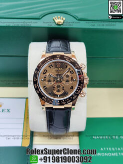 rolex daytona rose gold chocolate dial replica watch