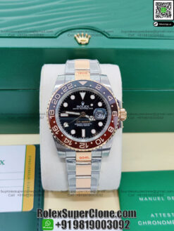 rolex gmt master 2 root beer two tone super clone watch