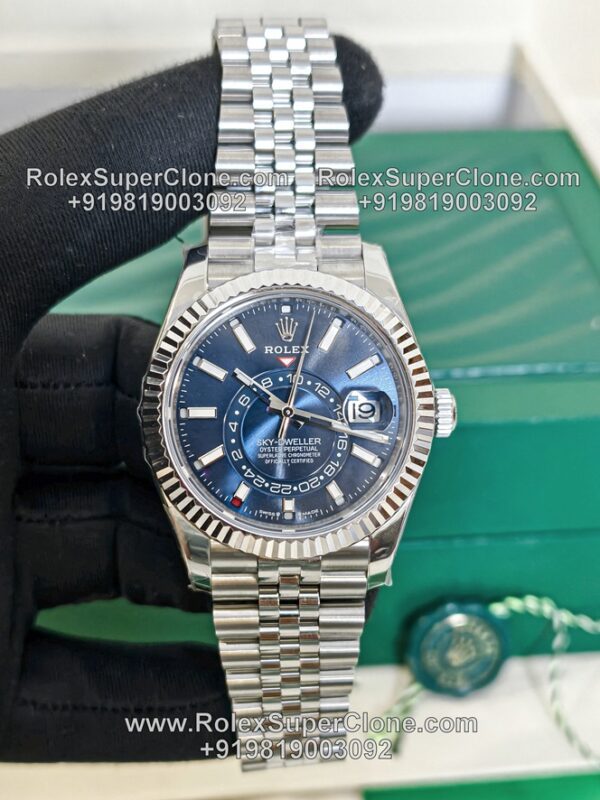 rolex sky dweller blue dial super clone
