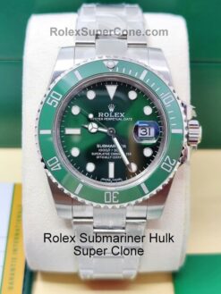 1:1 Rolex Submariner Hulk super clone replica watch