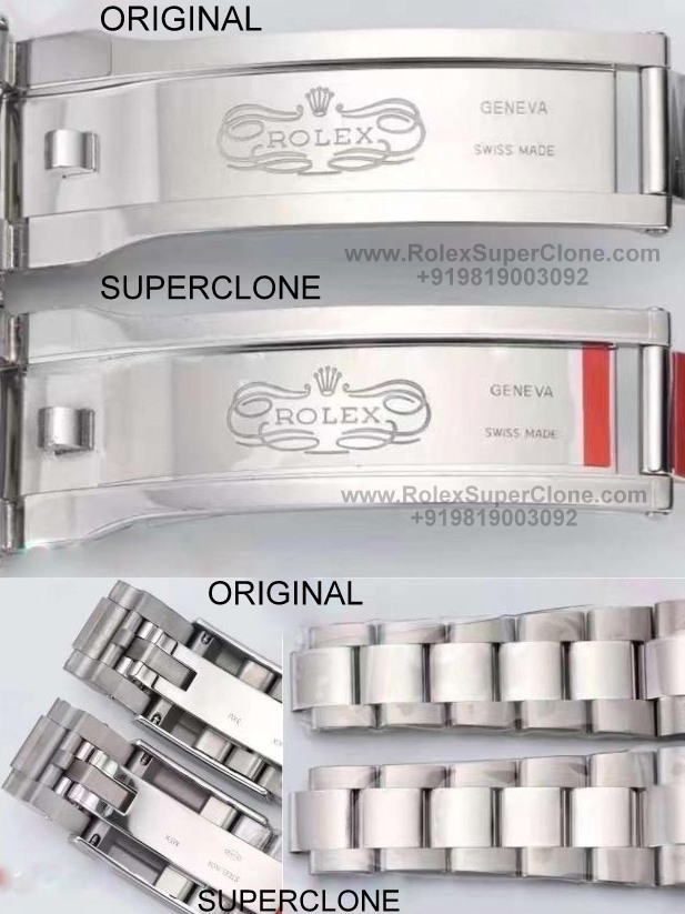 fake rolex vs real side by side