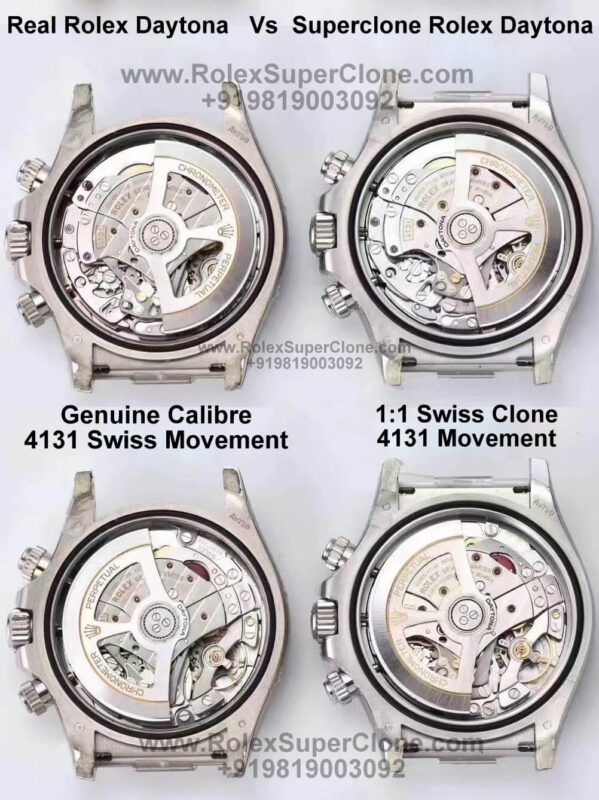 rolex daytona super clone vs original movement