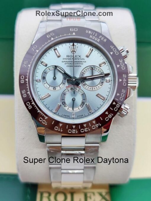 super clone Rolex Daytona watches with 4130 swiss clone movement