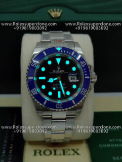 rolex submariner smurf superclone watch