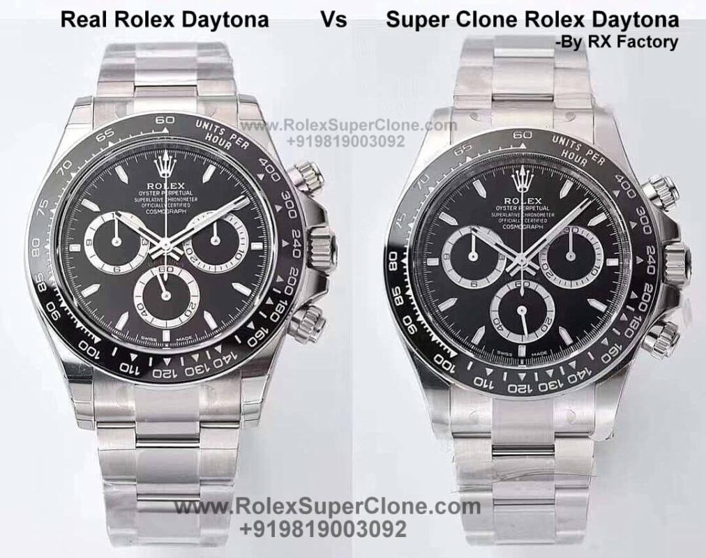 Rolex daytona fake vs real watch comparison