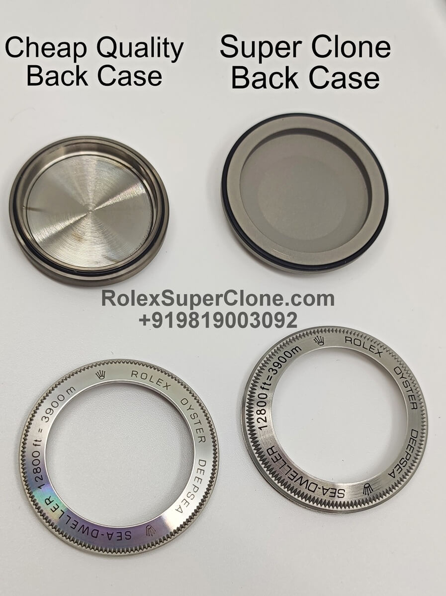 Rolex Deepsea Caseback engravings comparison