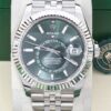 rolex sky dweller green dial jubilee