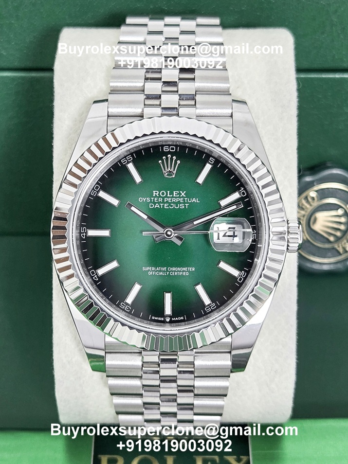 Rolex Datejust green ombre dial superclone watch