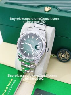 Rolex Datejust green ombre dial replica watch