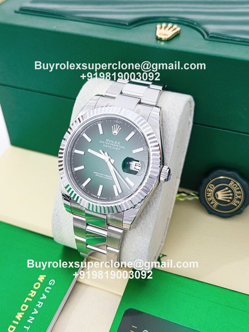 Rolex Datejust green ombre dial replica watch