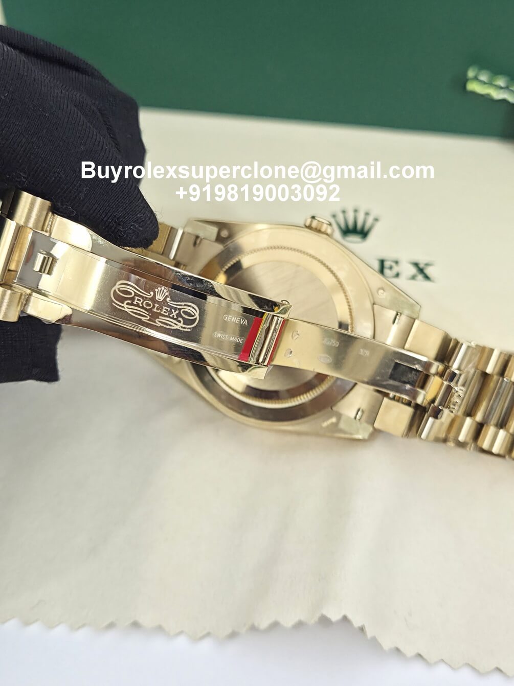 Rolex day date gold president bracelet markings