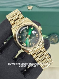 Rolex Day Date green ombre dial replica watch