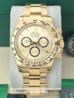 rolex daytona yellow gold weighted version