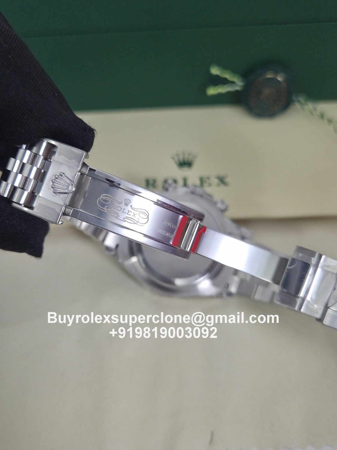 Rolex Daytona Panda watch in jubilee bracelet