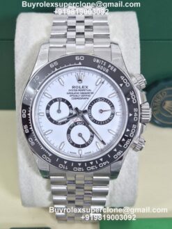 Rolex Daytona Panda watch with jubilee bracelet