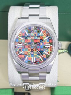 Rolex OP multicoloured dial watch